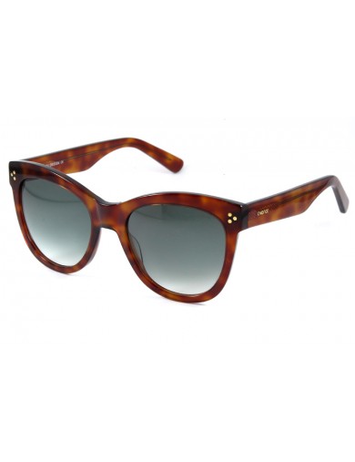 Gafa de sol 1072 - Gafa de sol de pasta de color habana con lentes degradadas